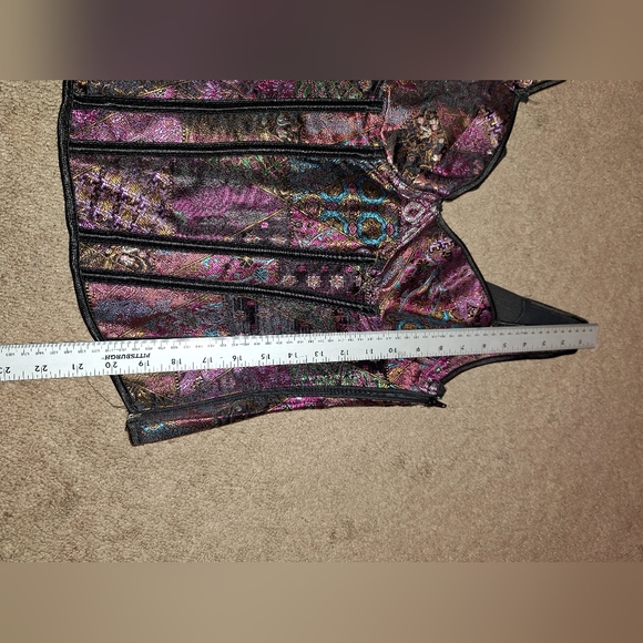 NWOT/Women's multicolor lace up shapewear tank corset/ - Picture 2 of 14